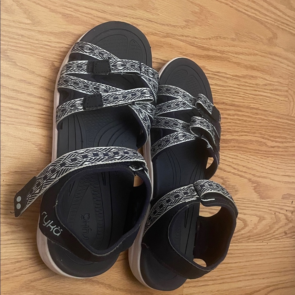 Navy Blue Ryka Savannah Strappy Sandals - Picture 3 of 4
